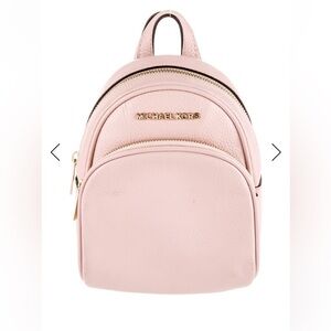 Michael Kors Blush Pink Mini Backpack with Gold Hardware